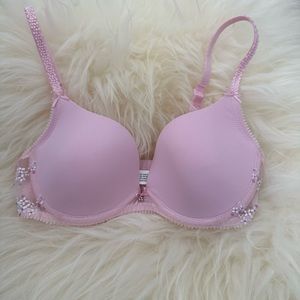 NWT MARIEJO Eloise Bra Exquisite 30C “1950’s Pink” Beautiful Details